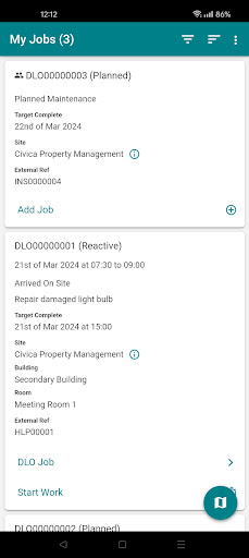 Android application Civica DLO screenshort