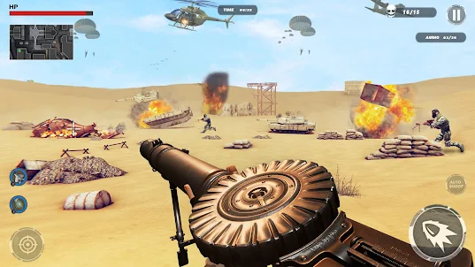 Strike war 3D: 조준경 개임 워존 멀티 소총