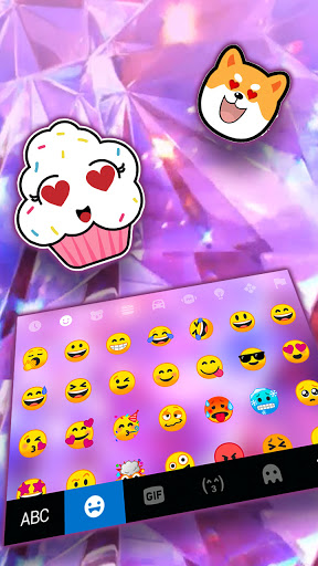 Pink Diamond Keyboard Backgrou