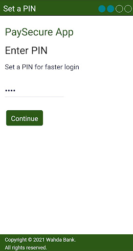 Wahda Soft Token Mobile App Screen 3