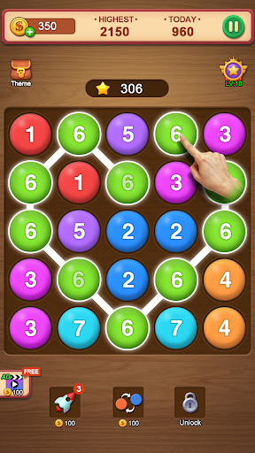 Number Puzzle-bubble match 0.7 screenshots 2
