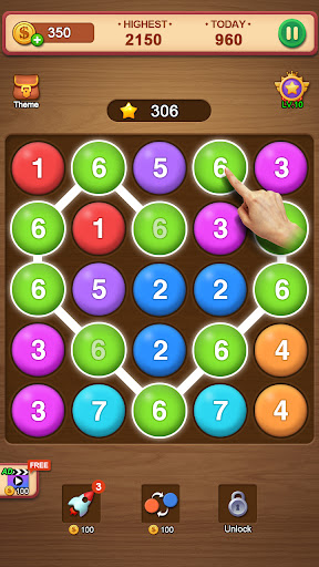 Number Puzzle - bubble match Screen 2