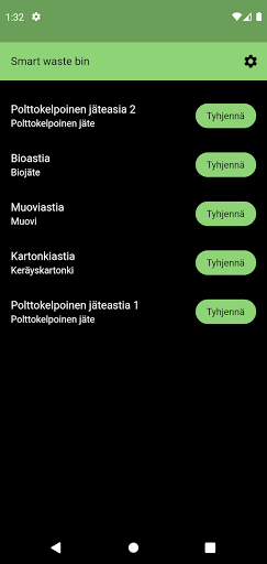 Smart waste bin Screen 2