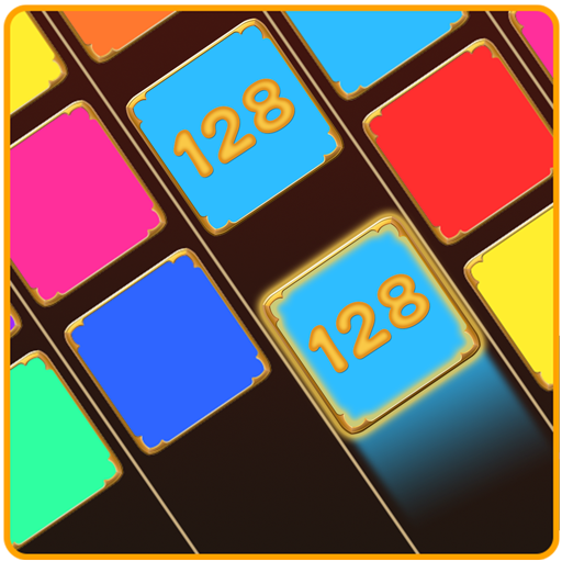 Number drop 2048 puzzle games logo