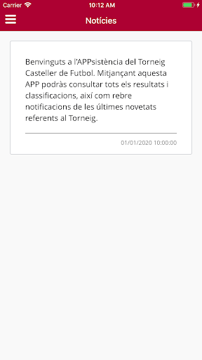 Android application Torneig Casteller de Futbol screenshort