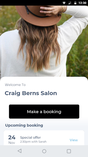 Android application Craig Berns Salon screenshort