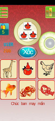 Android application bau cua 2023 2024 screenshort