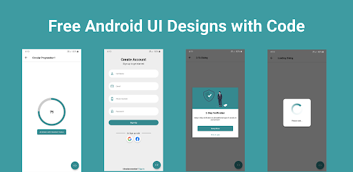 UI Designs with Source Code Android App