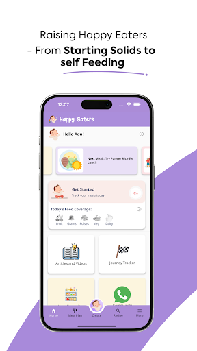 Android application Happy Eaters: Weaning Recipes screenshort