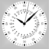 Clock24Нour white icon