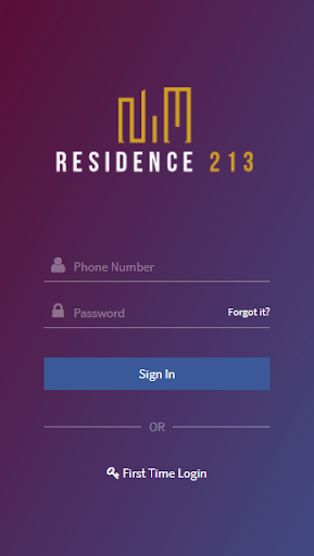 Android application Residence 213 screenshort