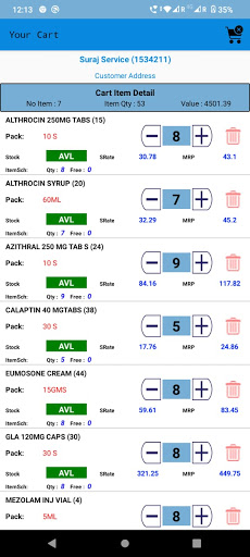 Meher Retail Order Screen 3