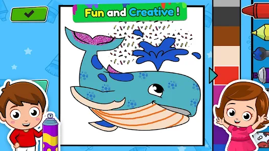 Divirta-se com as páginas para colorir da baleia azul
