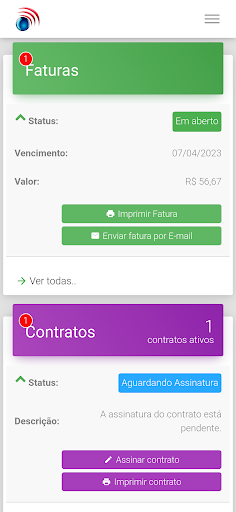 Central do Assinante Infotecvb Screen 2