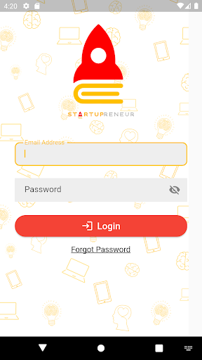 Android application Startupreneur screenshort