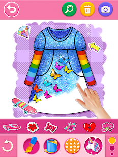 Glitter dress coloring and drawing book for Kids 5.0 Screenshots 10