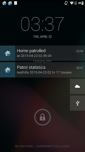 Android application Patrolity for Manager screenshort