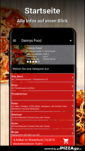 Dannys Food Sickte Screen 3
