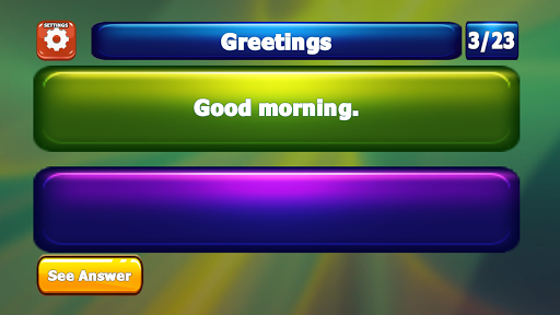 Spanish to English-Flash Cards Screen 3