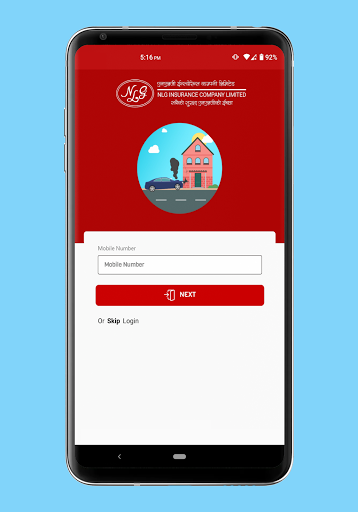 Android application NLG Insurance screenshort