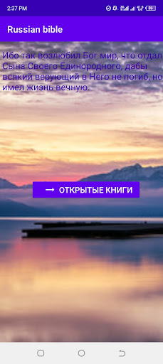 Android application Russian bible screenshort