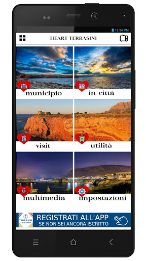 Android application Terrasini screenshort