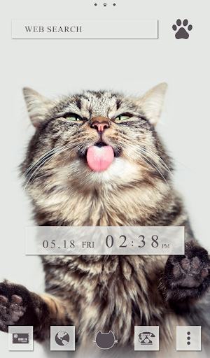 Android application Cat Licks Theme screenshort