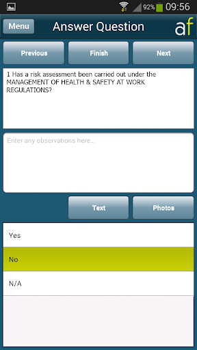 AuditForm Screen 2