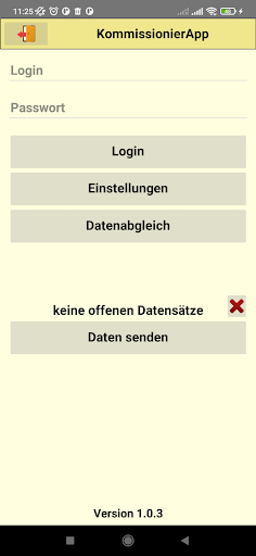 Android application PCG Kommissionier App screenshort