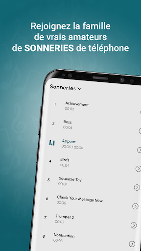 Aperçu de l'application