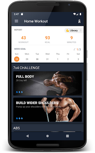 Android application Home Workout - Work out at hom screenshort