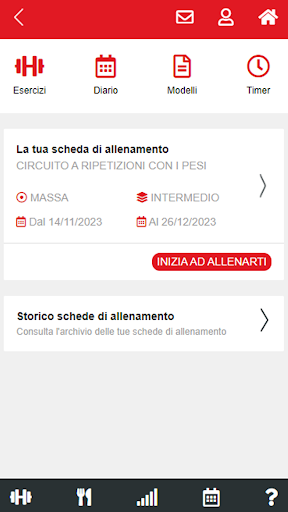 Nuvola Personal Trainer Screen 2