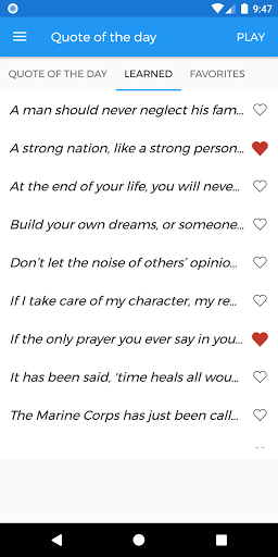 Quote of the day Screen 2