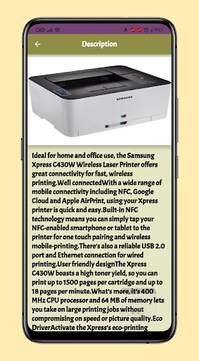 Samsung Xpress C430W Guide Screen 2