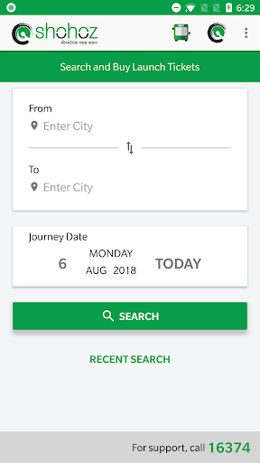 Shohoz- Launch/Steamer Tickets Screen 2