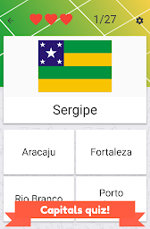 States of Brazil quiz - maps, flags and capitals