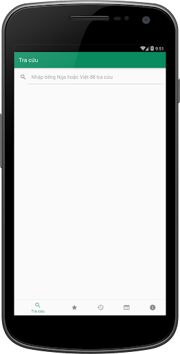 Android application RVEDict - Từ điển Nga Việt - V screenshort