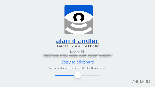 Android application Alarmhandler Sensor screenshort