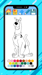 Scooby coloring doo cartoon ga 1