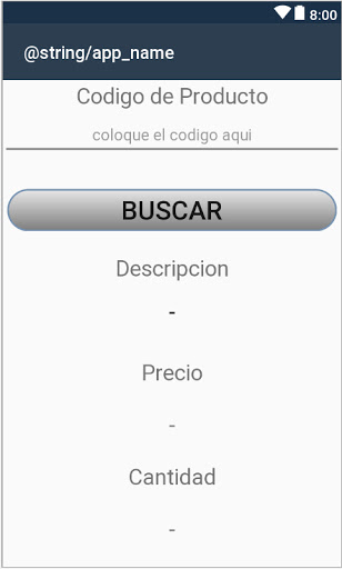 Android application InventaMobile screenshort