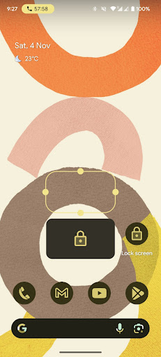 Screenshot of One Click Lock Screen
