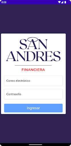 Android application Financiera San Andrés screenshort