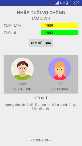 Xem Tuổi Vợ Chồng Screen 2