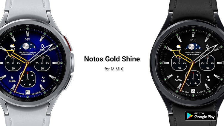 MIMIX Notos Gold Shine Watch - New - (Android)