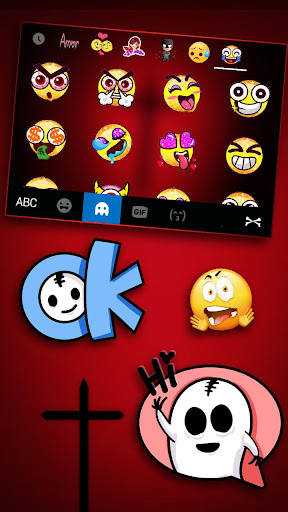 Dark Cross Keyboard Theme Screen 3