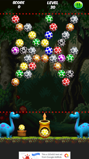 Android application Bubble dinosaur eggs Shooter screenshort