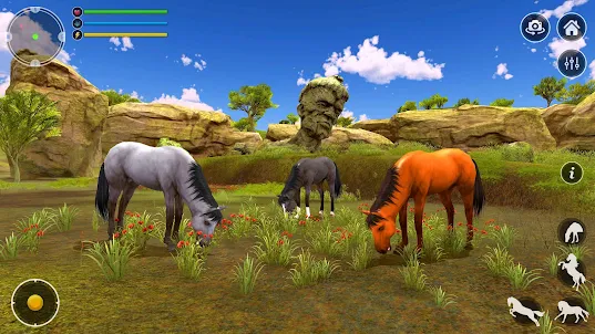 Jogos de cavalo selvagem 3D