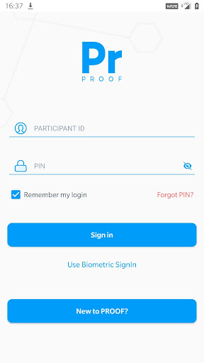 Android application PROOF + screenshort