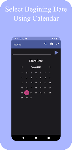 Screenshot of Stocks