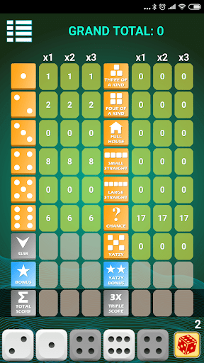 Triple Yatzy Screen 2